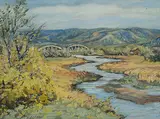 Ernest Luthi, The Qu'Appelle River at end of Katepwa