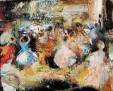 Jack Harold Markell, Untitled - Ballerinas, oil on canvas