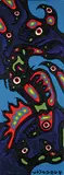 Norval Morrisseau, Untitled - Bird and Fish Figures