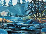 Michael Pisko, Beaver Mines - Peace and Quiet, 1980, oil on canvas board