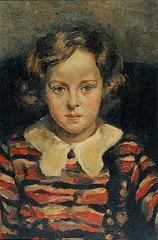 Misha Podris, Untitled - Portrait of Dorothy Horn nee Superstein, 1930, oil on paper board