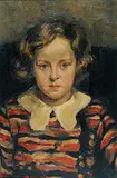 Misha Podris, Untitled - Portrait of Dorothy Horn nee Superstein, 1930, oil on paper board