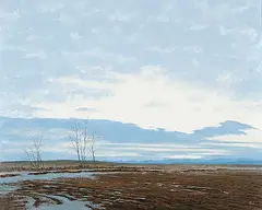 Ted Raftery, Almost Gone, 1980, acrylic on canvas