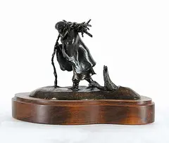 George Rammell, Woman's Work #3/10, bronze sculpture