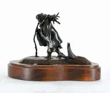George Rammell, Woman's Work #3/10, bronze sculpture