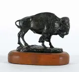 Elmer Schock, Untitled - Buffalo #11/25, 1972, bronze sculpture