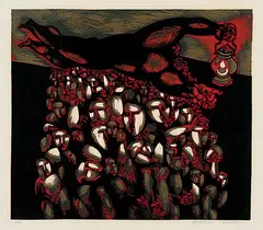 Simon Shegelman, Untitled - Light Comes to the Masses #3/10, colour silkscreen on paper