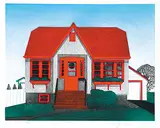 David Thauberger, Little Red #26/35, 1993, colour etching on paper