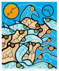 Time and Elements #A/P by Roy Thomas, 1993, colour silkscreen on paper, sold Nov 2009