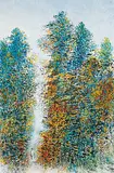 Thep Thavonsouk, Untitled - Lady in Atumn Forest, 1997, watercolour on paper