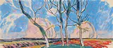 Lionel LeMoine FitzGerald, Untitled - Prairie Landscape, 1918, gouache on paper