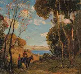 James Henderson, Qu'Appelle Valley, 1932, oil on wood board