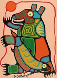 Norval Morrisseau, Bear and Salmon in Cycle