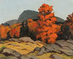 Herbert Sidney Palmer, Untitled - Autumn Landscape, oil on canvas board