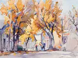 Thomas Keith Roberts, Village in Autumn