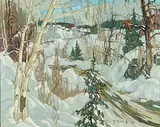 Gaston Rebry, Neige, Neige - Snow Snow, 1987, oil on canvas