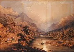 Charles Frederick Buckley, June in Borrowdale Cumberland, 1845, watercolour on paper