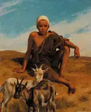 Frederick Goodall, Boy with Goats