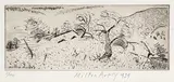 Milton Avery, Japanese Landscape #8/100, 1939, etching on paper