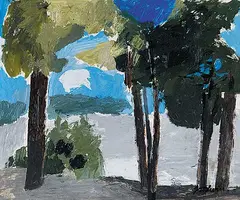 Betty Goodwin, Summer 62, Massawipi, 1962, oil on hard board