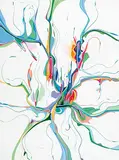 Alex Janvier, Spring Series '94 - Running Ditches