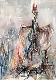 Donald Jarvis, Untitled - Phoenix, 1954, watercolour on paper