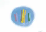 William Perehudoff, Untitled - Stripes on Blue Background