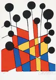 Untitled - Le Cirquet #A.P. by Alexander Calder, 1973, colour lithograph on paper, sold Nov 2009
