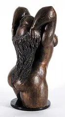 Ivan James Fainmel, Untitled - Stretching Nude, bronze sculpture