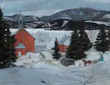 Frank Charles Hennessey, Untitled - Gatineau Hills, 1930, pastel on paper