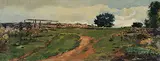 Charles Eugene Moss, Untitled - Farm Scene, oil on canvas board