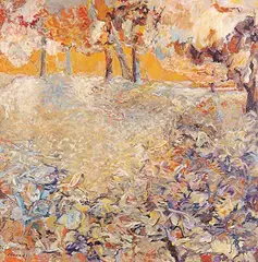 Suzanne Olivier, Happy January, 1981, oil on canvas