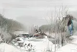 Moses Martin Reinblatt, Morning - Macouche, 1976, oil on canvas