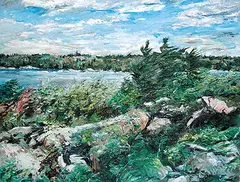 Bruce Steinhoff, Moon Bay, 1979, oil on canvas