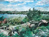 Bruce Steinhoff, Moon Bay, 1979, oil on canvas