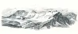 Gordon A. Smith, Untitled - B.C. Mountain, 1976, graphite on paper