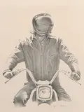 Ken Danby, Untitled - Motorcyclist #1/50