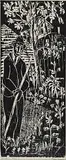 Garden #4/50 by John Harold Thomas Snow, wood block on paper, sold Sep 2009