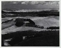 Ansel Adams, San Francisco from San Bruno Mountain, California, 1953, 1953, black and white photograph on paper