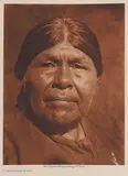 A Chukchansi Woman by Edward S. Curtis, 1924, photograveur on tissue paper, sold Sep 2009