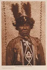 Edward S. Curtis, Cowichan Warrior, 1912, photograveur on tissue paper