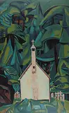 Emily Carr, Indian Church, colour silkscreen on board
