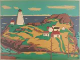 Jack Humphrey, Swallow Tail, Grand Manan, N.B., colour silkscreen on board