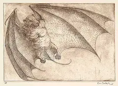 Charles van Sandwyk, Untitled - Blacksun #A/P, etching on paper