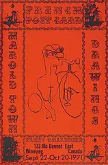 Harold Town, French Postcard #4/100, 1971, lithograph on paper