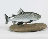Pat and Ryan Bavin, White Fish, 2008, glass sculpture