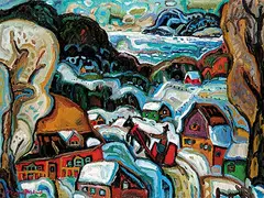 Pierre Bedard, La Facteur d'Autan, oil on canvas