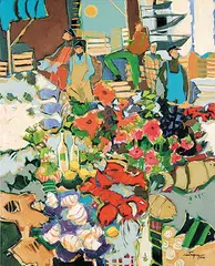 Les Delices de la Mer... by Claudette Castonguay, 2008, oil on canvas, sold Apr 2009
