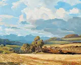 Duncan MacKinnon Crockford, Harvest Time Near Priddis, Alberta