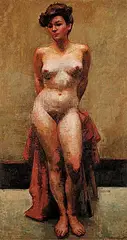 Paul Alexander Goranson, Untitled - Standing Nude, oil on canvas